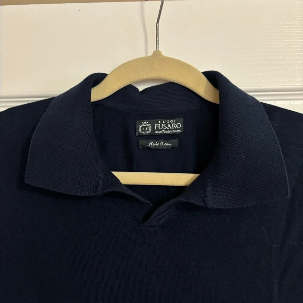 Italian Boutique Navy Men's Shirt - Picture 6 of 6
